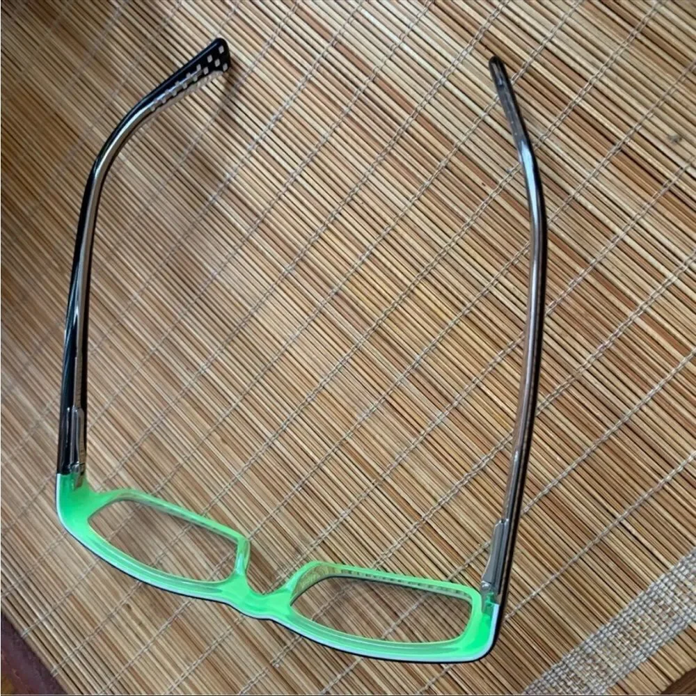 Nike 5515 002 Black Green & White Rectangular Eyeglass/Sunglass Frames Sz OS - Picture 4 of 11